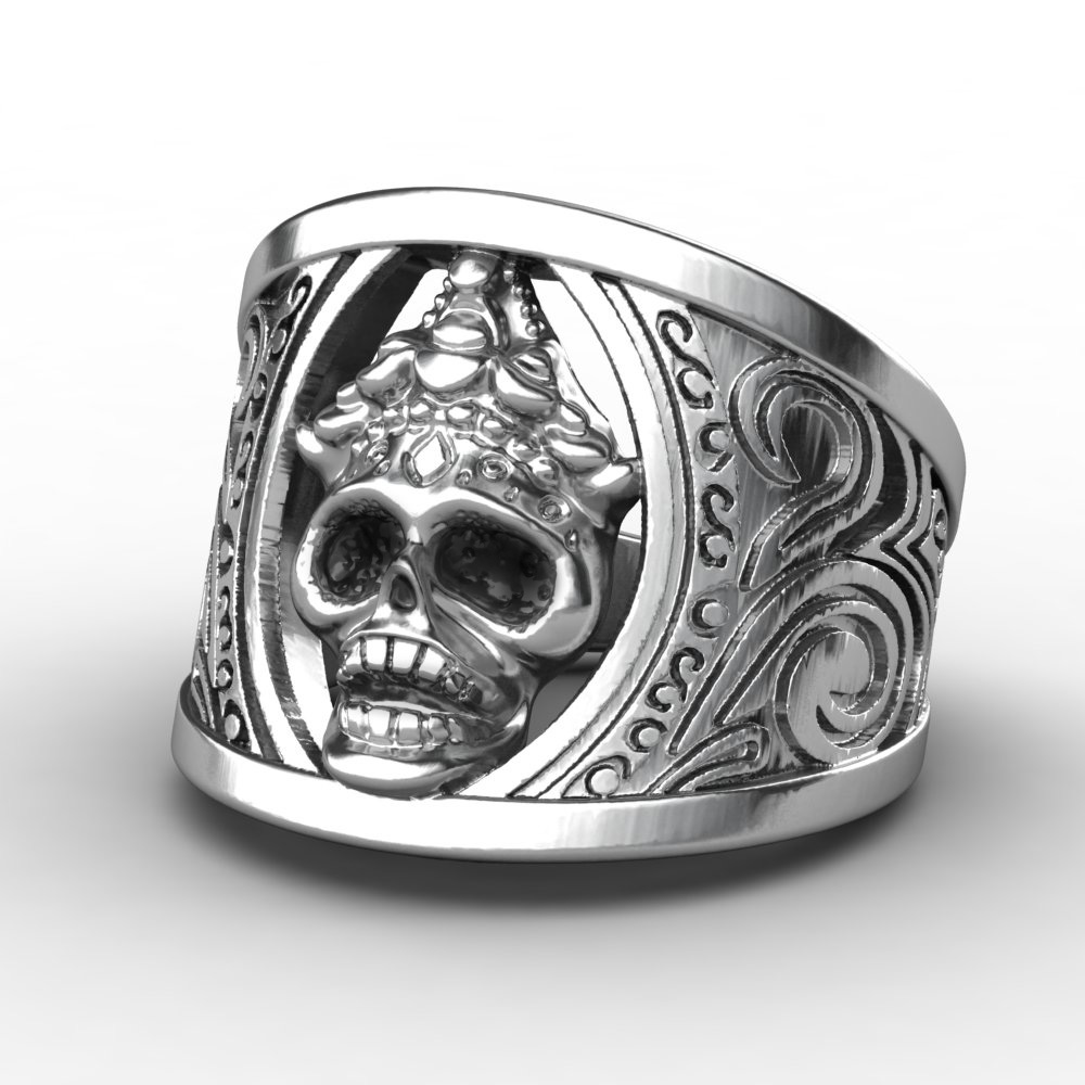 EVBEA Wholesale Classic Evil Skull Ring for Man Stainless Steel Man's ...